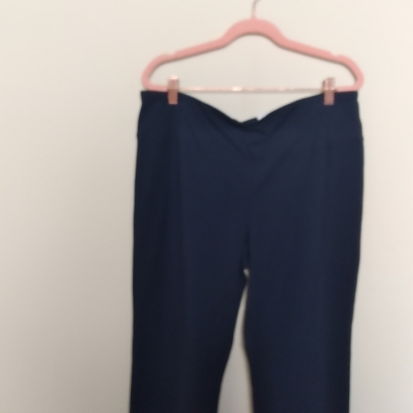 Style & Co Navy Blue Mid Rise Tummy Control Bootcut Ess Yoga Trousers Size XL - Picture 9 of 12